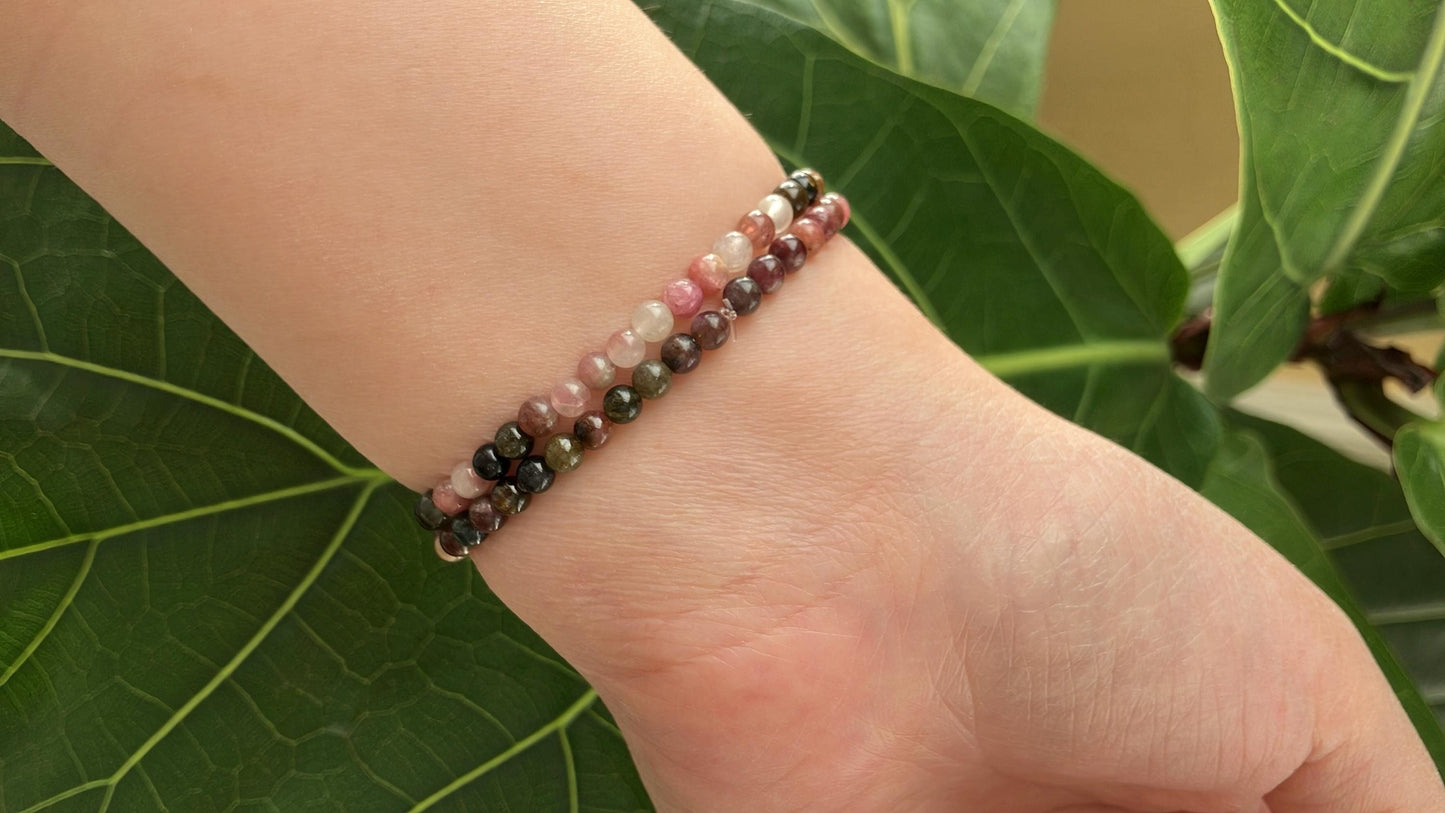 Only One Handmade Tourmaline Bracelet  Aurora Whispers